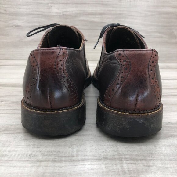 H.S. Trask Oxfords Mens 13M Brown Two Tone Leather Lace Up Dress Shoes main image 5